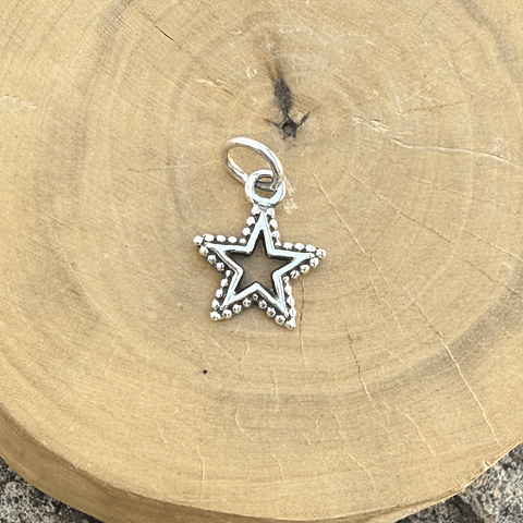 Medalla Estrella Bordeada de Plata 950