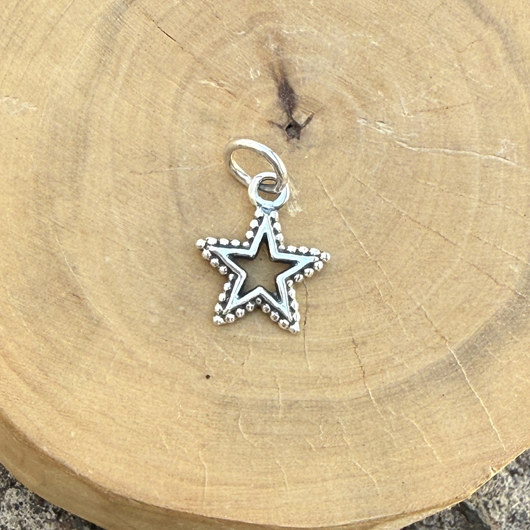 Medalla Estrella Bordeada de Plata 950 1