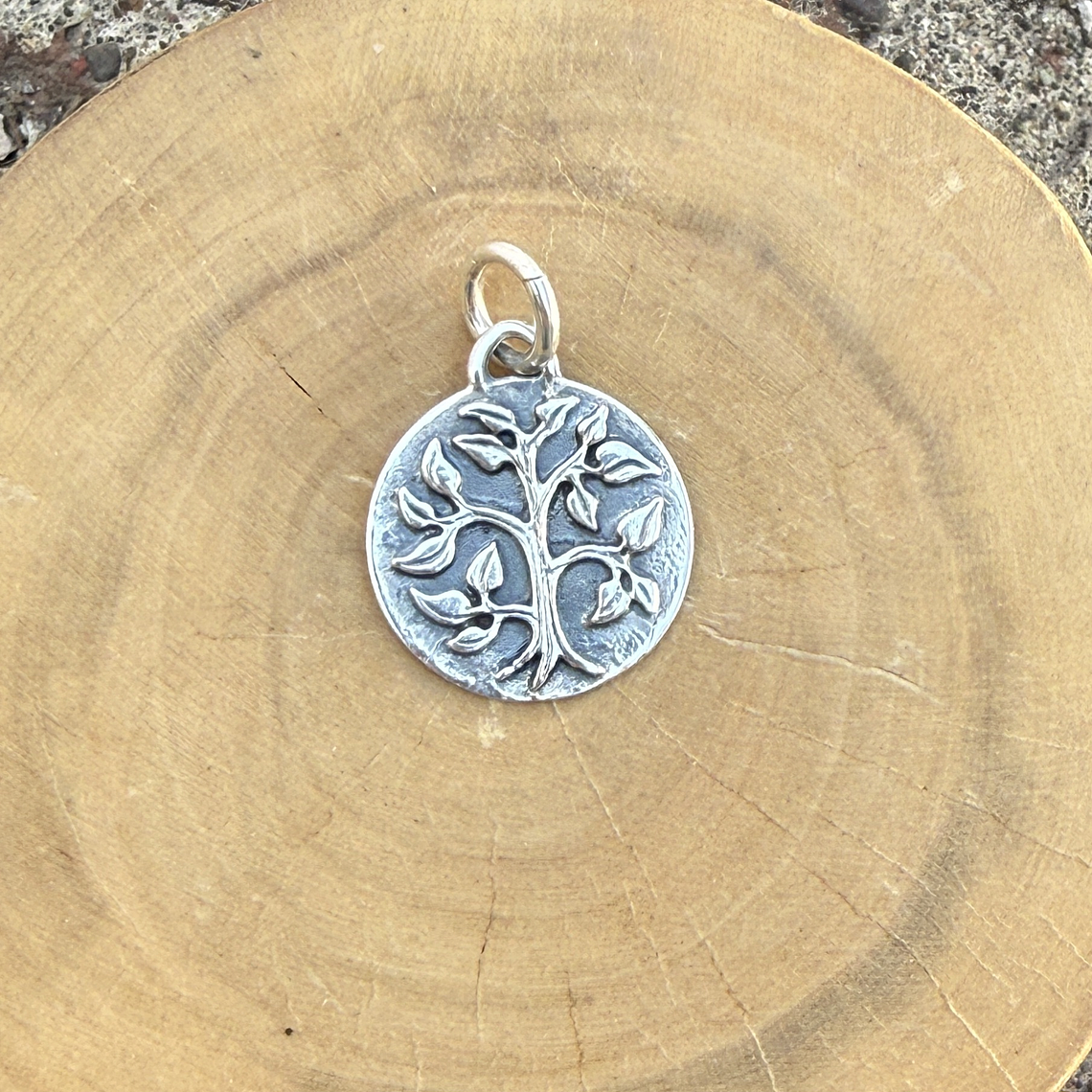 Medalla Árbol Hojas de Plata 950 1