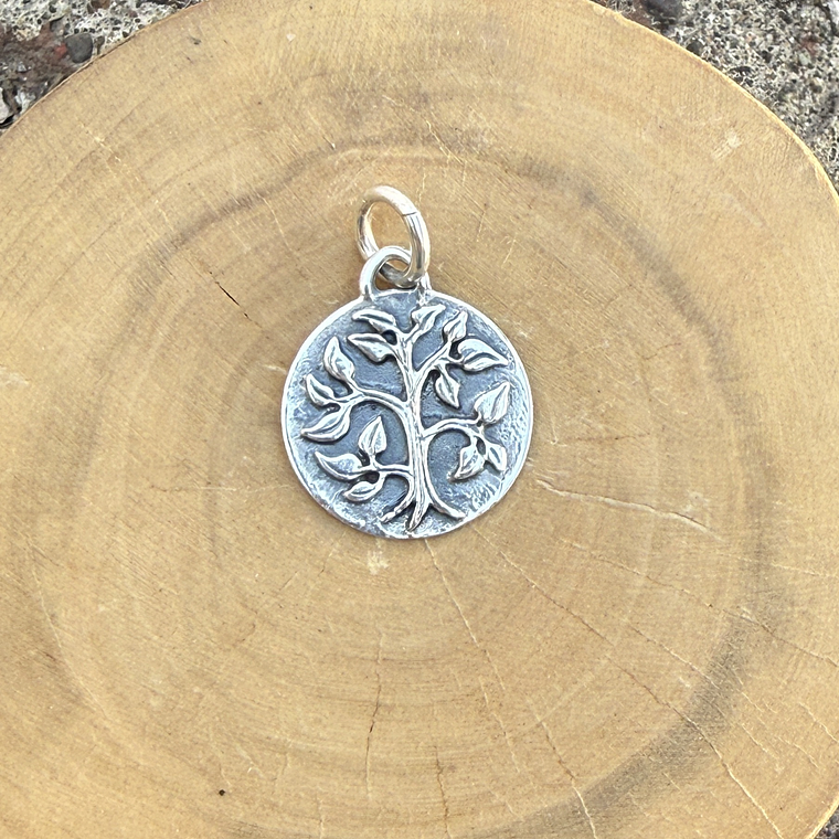 Medalla Árbol Hojas de Plata 950 1