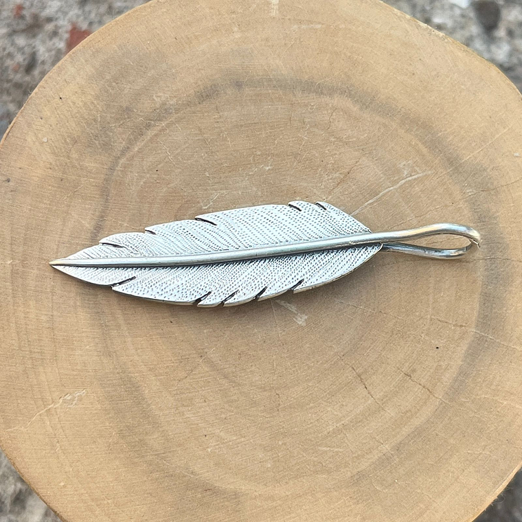 Medalla Pluma Puntuda de Plata 950 1