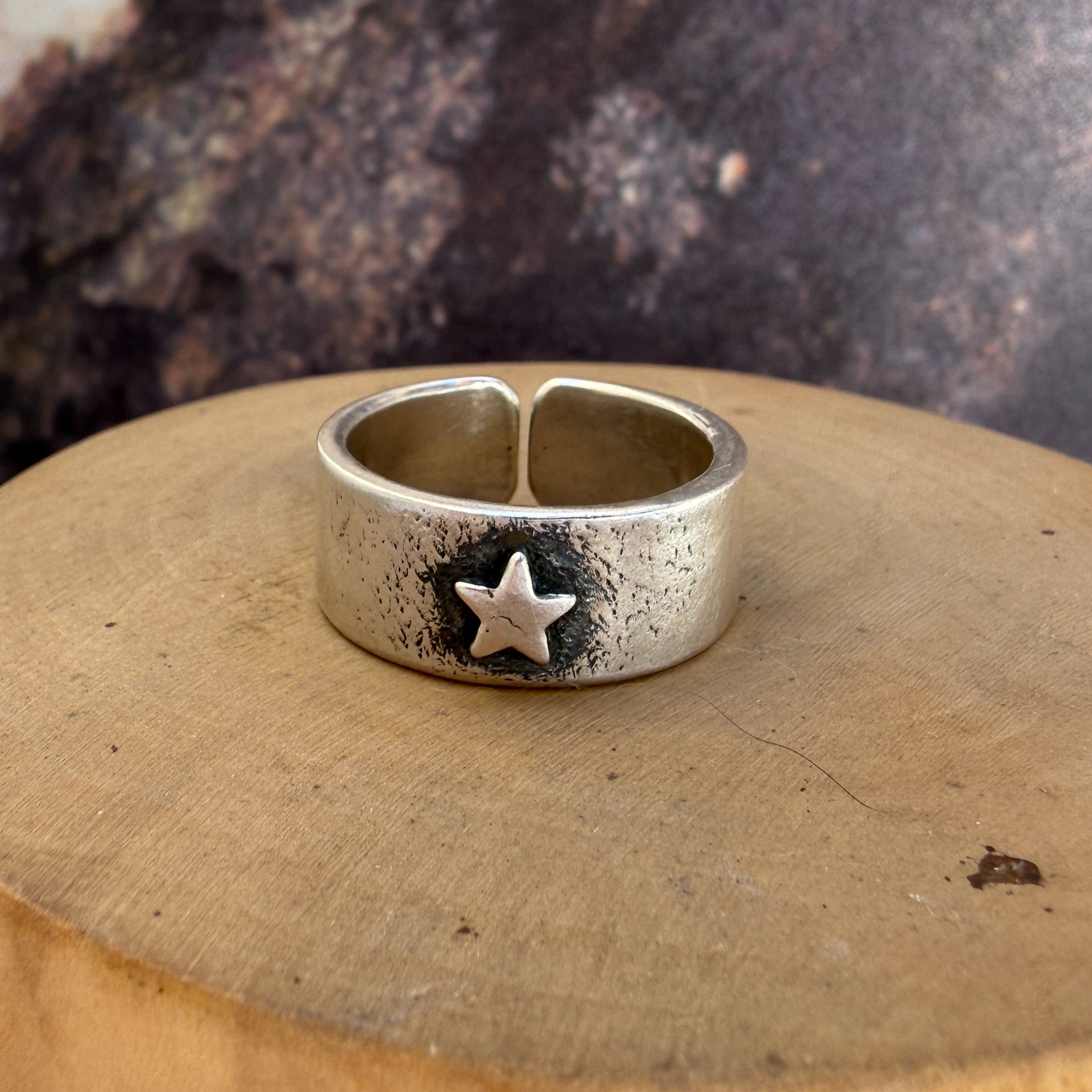 V Anillo con Estrella de Plata 950 1