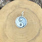V Medalla Yin Yang Grande de plata 950 - Miniatura 1