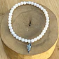 Pulsera elástica Alita de plata 950 con mostacillas de piedras - Miniatura 6