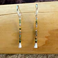 Aros Campanita con Alambre Plata 950 y Mostacillas de Piedra - Miniatura 1
