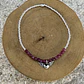 Pulsera Elástica Medalla Corazón con alas Plata 950, Mostacillas de Plata 1000 y piedras - Miniatura 1