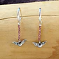 Aros Argollas y Corazón con Alas de Plata 950 y Mostacillas de Piedras  - Miniatura 1