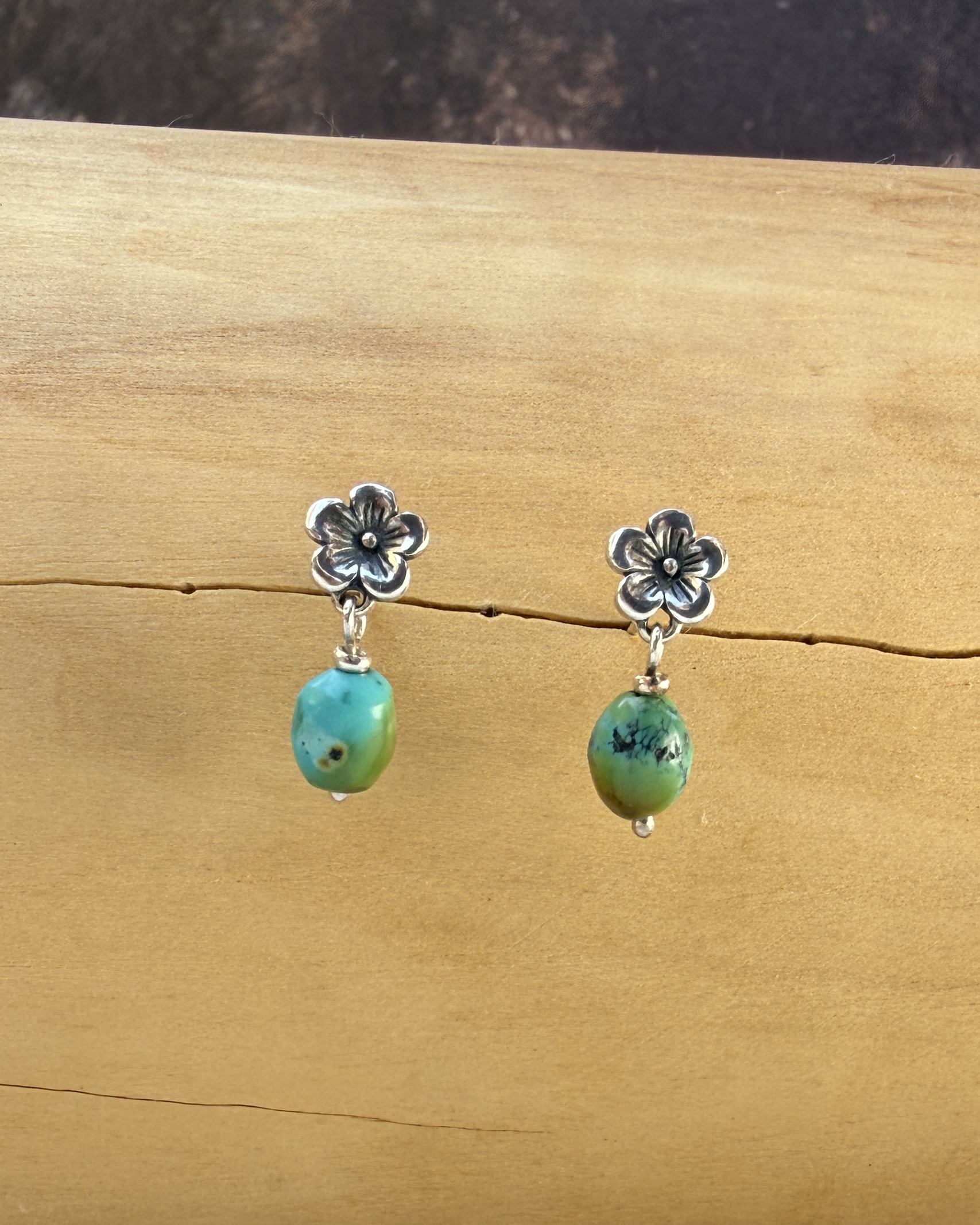 Aros Florcita de plata 950 y Piedras 3