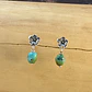 Aros Florcita de plata 950 y Piedras - Miniatura 3
