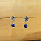 Aros Florcita de plata 950 y Piedras - Miniatura 1