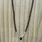Collar piedra central, mostacillas de piedras y plata 1000  - Miniatura 2