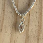Collar con Herkimer o Cuarzo Diamante en plata 950 y mostacillas de plata 1000 y Cuarzo  - Miniatura 2