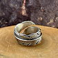 U Anillo Pluma Ajustable de Plata 950 - Miniatura 2