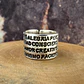 U Anillo con 16 Palabras positivas de plata 950  - Miniatura 1