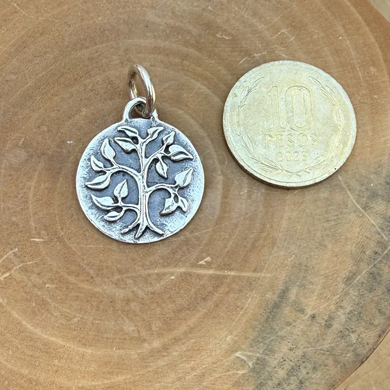 Medalla Árbol Hojas de Plata 950 2