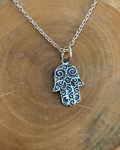 Medalla Mano de Hamsa de Plata 950