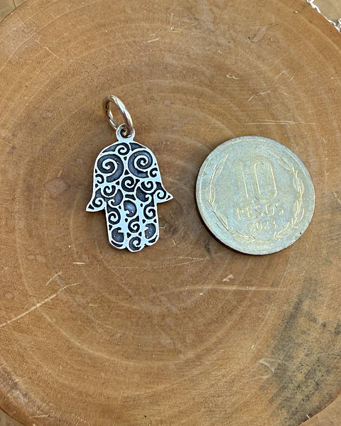 Medalla Mano de Hamsa de Plata 950
