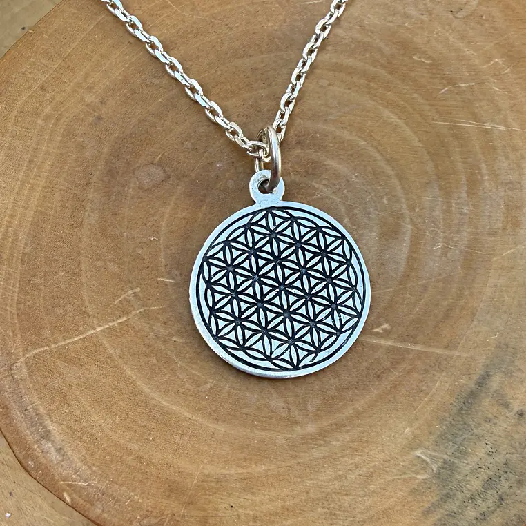 Medalla Flor de la Vida de Plata 950 1