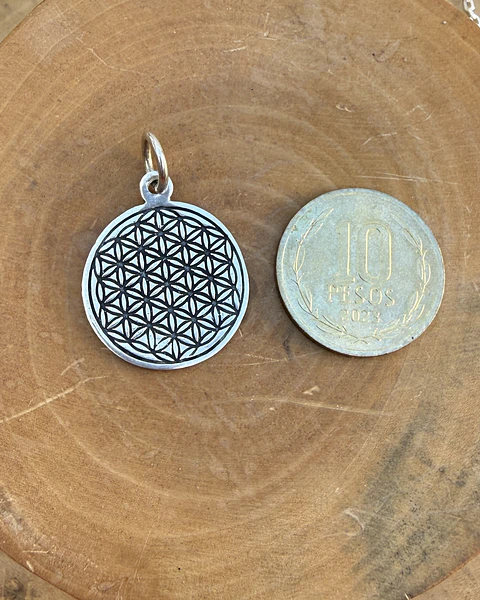 Medalla Flor de la Vida de Plata 950