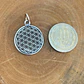 Medalla Flor de la Vida de Plata 950 - Miniatura 2