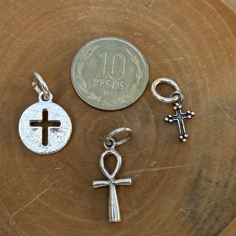 Medalla Cruz Ankh de Plata 950 2