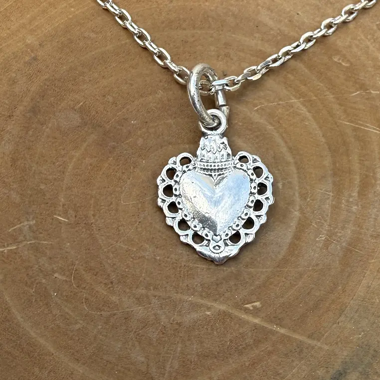 Medalla Corazón Coronado de Plata 950 1