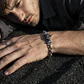 Pulsera de cadena gruesa de plata 950 con Meteorito de Sykhote-Alin - Miniatura 2