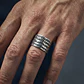 U Anillo con 16 Palabras positivas de plata 950  - Miniatura 2