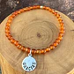 Pulsera elástica Gracias de Plata 950 con mostacillas de piedras - Miniatura 5