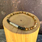 V Pulsera elástica Tubo Delgado de plata 950 con líneas y Piedras de 4mm - Miniatura 2