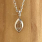 Colgante Ojiva de 1,5cm de plata 950 con Cuarzo Diamante Herkimer - Miniatura 2