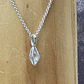 Colgante mini Jaulita octoedro de plata 950 con Cuarzo Diamante Herkimer  - Miniatura 2