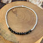Pulsera elástica de mostacillas de plata 1000 y piedras - Miniatura 6