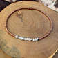 Pulsera elástica de mostacillas de Cobre y Piedras - Miniatura 5