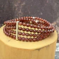 Pulsera elástica 4 hileras de piedra de 4mm y plata 950 - Miniatura 1