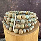 Pulsera elástica 4 hileras de piedra de 6mm  - Miniatura 1