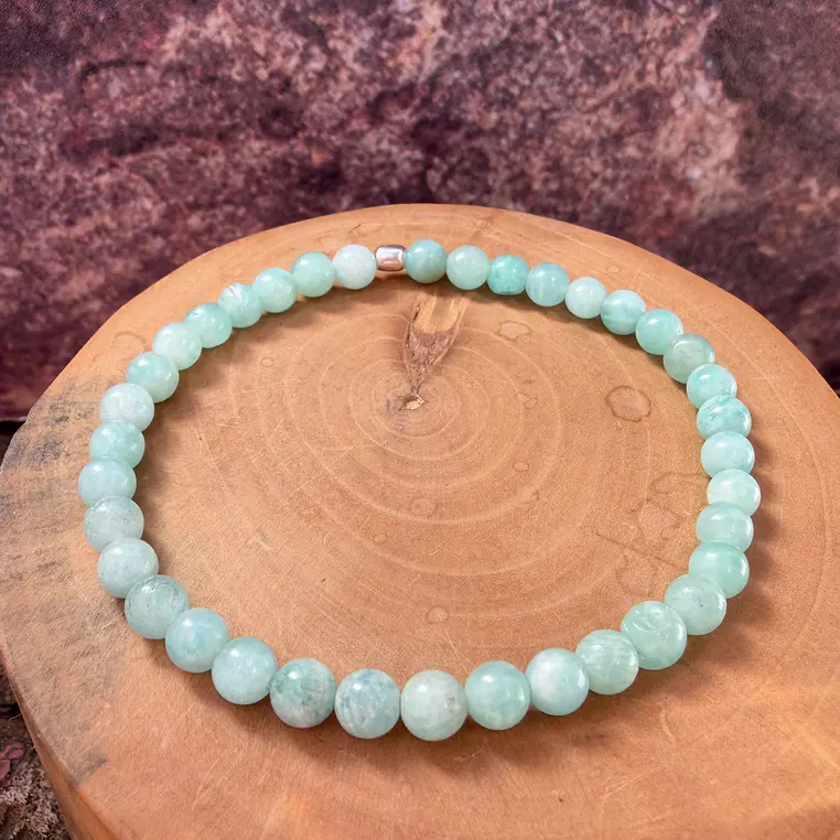 Pulsera elástica de mostacillas de piedras  5