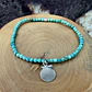 Pulsera elástica Ostión mini de plata 950 y Piedras  - Miniatura 1