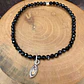 Pulsera elástica Mostacillas con Cuarzo Diamante Herkimer de 1cm de plata 950 - Miniatura 1