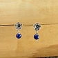 Aros con Florcita de plata 950 y Piedras  - Miniatura 4