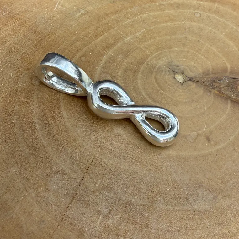 Medalla infinito de plata 950 3
