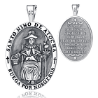 Colgante santo niño de atocha en plata fina 925 1