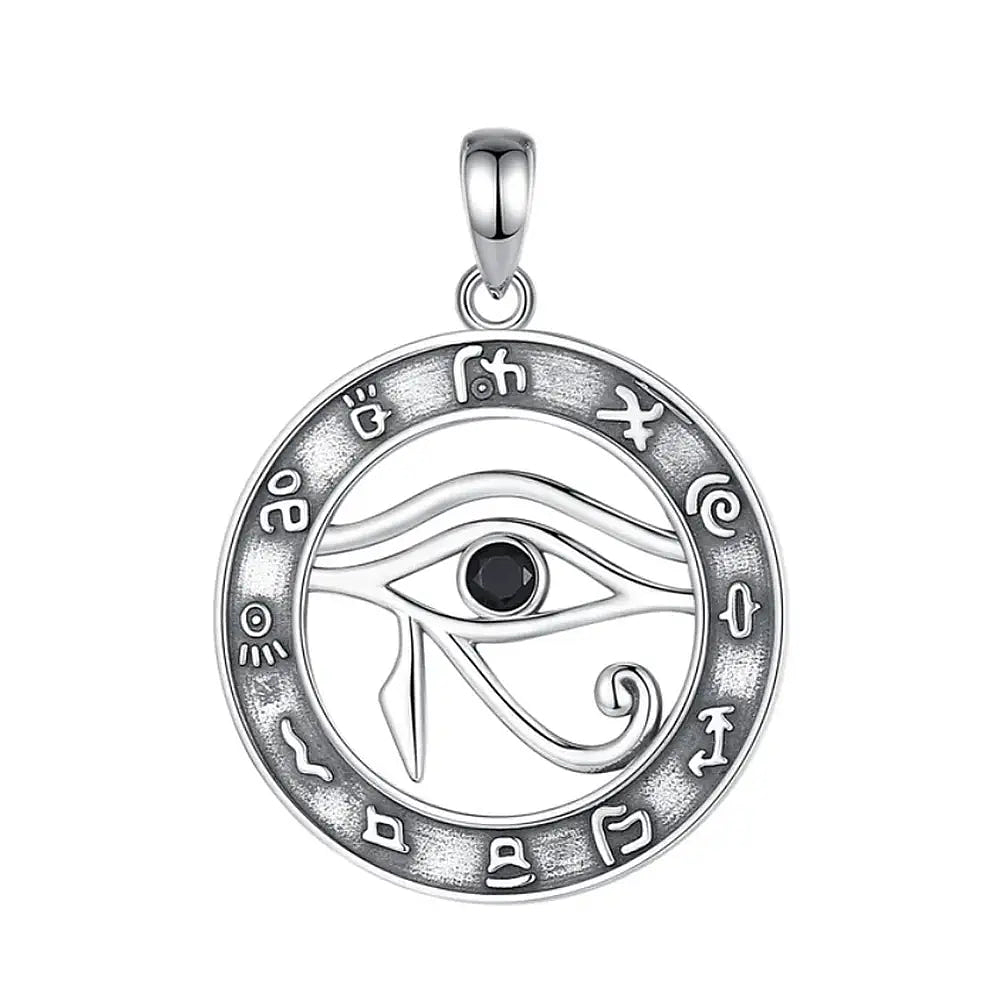 Colgante ojo turco con piedra onix en plata fina 925