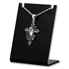 Colgante Cruz Cristiana Con Manos, en plata fina 925 2