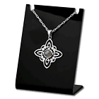 Colgante nudo de bruja piedra labradorita en plata fina 1