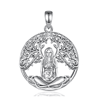 Colgante de la madre naturaleza en plata fina 925 1