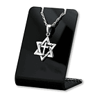 Colgante estrella de david en plata fina 925 1