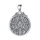 Colgante pentagrama 7 planetas en plata fina 925 1