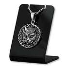 Colgante de bruja gato Wicca en plata fina 925 1