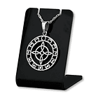 Colgante nudo de bruja con ciclo lunar en plata fina 925 1